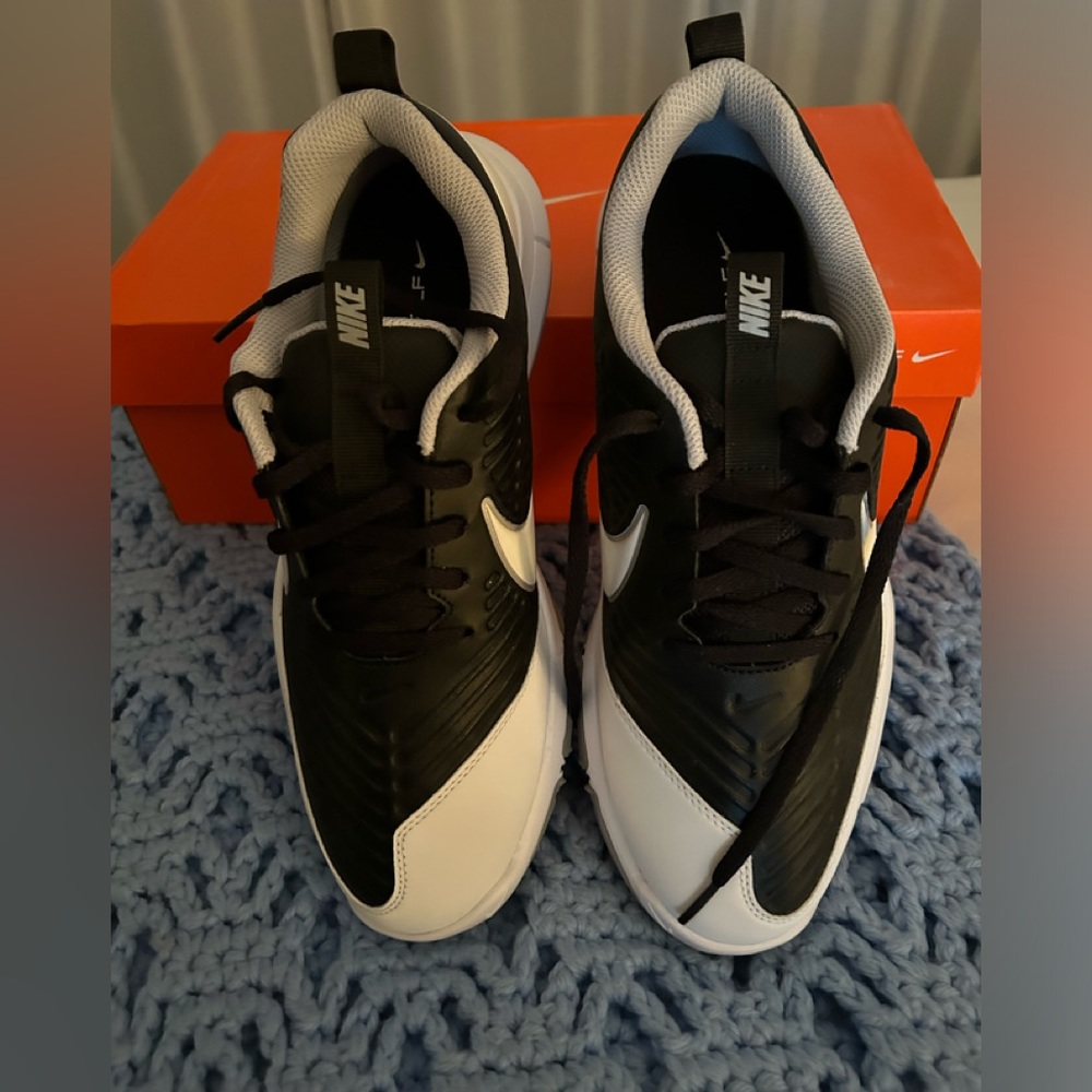 Nike Golf Explorer 2 Black & White Mens New Golf Shoes size 8.5